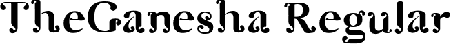 TheGanesha Regular font - TheNewGanesha45.ttf