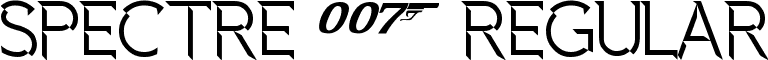 Spectre 007 Regular font - Spectre 007.otf