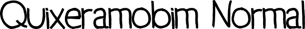 Quixeramobim Normal font - Quixeramobim.TTF