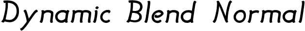 Dynamic Blend Normal font - DynamicBlend.otf