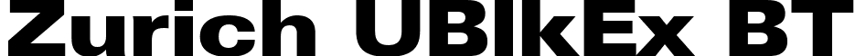 Zurich UBlkEx BT font - Zurich_UBlkEx_BT_Ultra_Black.ttf