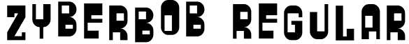 ZyberBob Regular font - ZyberBob.otf