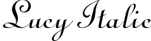 Lucy Italic font - Lucy_Italic.ttf