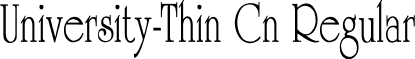 University-Thin Cn Regular font - univers9.ttf