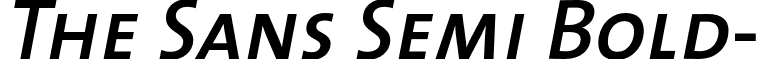 The Sans Semi Bold- font - TheSansSemiBold-CapsItalic.otf