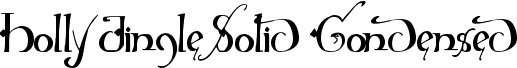 Holly Jingle Solid Condensed font - hollyjinglesolidcond.ttf