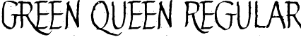 Green Queen Regular font - Green_Queen.ttf