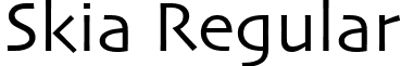 Skia Regular font - Skia_Regular.ttf