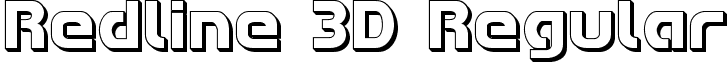 Redline 3D Regular font - redline3d.ttf