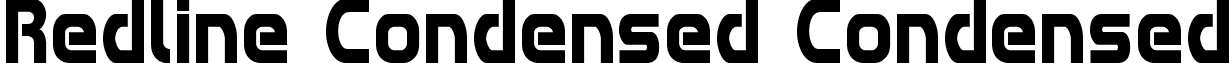 Redline Condensed Condensed font - redlinecond.ttf