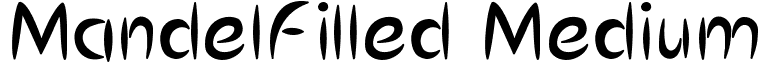 MandelFilled Medium font - MandelFilled.ttf