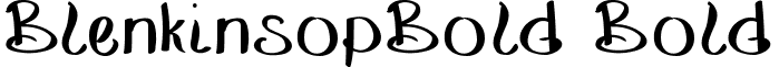 BlenkinsopBold Bold font - BlenkinsopBold.ttf