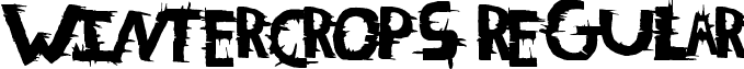 WinterCrops Regular font - WinterCrops.ttf