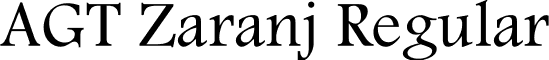 AGT Zaranj Regular font - AGT_Zaranj.otf