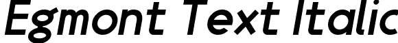 Egmont Text Italic font - Egmont Text Italic.otf