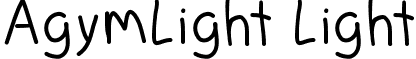 AgymLight Light font - AgymLight.ttf