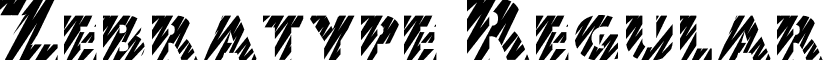 Zebratype Regular font - Zebratype.otf