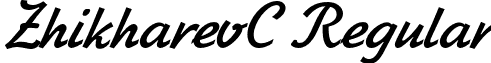 ZhikharevC Regular font - ZhikharevC.otf