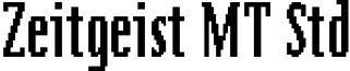 Zeitgeist MT Std font - ZeitgeistMTStd-Condensed.otf