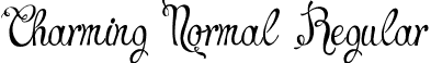 Charming Normal Regular font - Charming Normal demo.otf