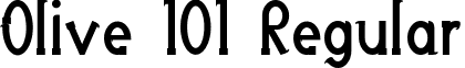 Olive 101 Regular font - Olive 101.ttf