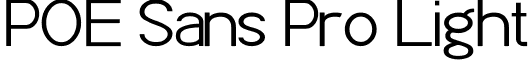POE Sans Pro Light font - POE Sans Pro Light.ttf