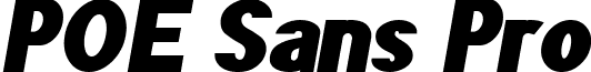 POE Sans Pro font - POE Sans Pro Heavy Italic.ttf