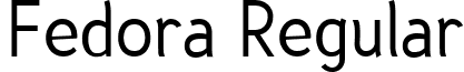 Fedora Regular font - Fedora Sans.ttf