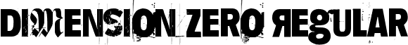 Dimension Zero Regular font - Dimension_Zero.ttf