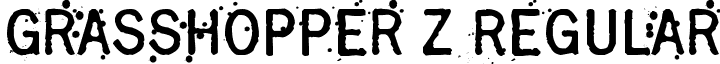 Grasshopper Z Regular font - Grasshopper Z.otf