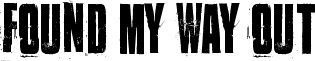 Found my way out font - Found_my_way_out.ttf
