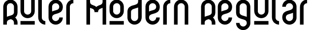 Ruler Modern Regular font - Ruler_Modern.ttf