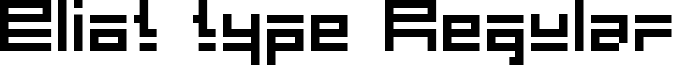 Eliot type Regular font - Eliot_type.ttf