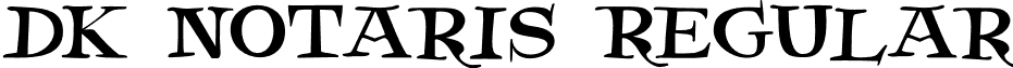 DK Notaris Regular font - DK_Notaris.otf