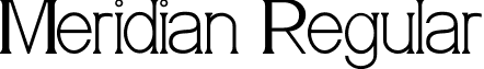 Meridian Regular font - Meridian.ttf