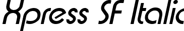 Xpress SF Italic font - Xpress_SF_Italic.ttf