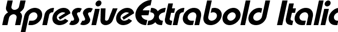 XpressiveExtrabold Italic font - XpressiveExtrabold_Italic.ttf
