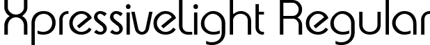 XpressiveLight Regular font - XpressiveLight_Regular.ttf