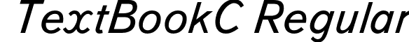 TextBookC Regular font - TextBookC-Italic.otf