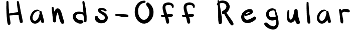 Hands-Off Regular font - Hands-Off-Regular.otf