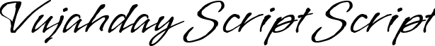 Vujahday Script Script font - Vujahday_Script.ttf