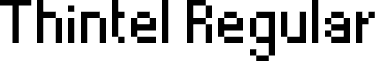 Thintel Regular font - Thintel.ttf