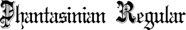 Phantasinian Regular font - Phantasinian.ttf