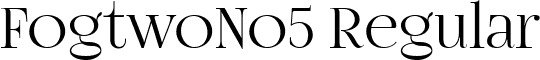 FogtwoNo5 Regular font - FogtwoNo5.ttf