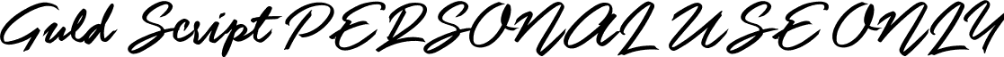 Guld Script PERSONAL USE ONLY font - GuldScript_PersonalUseOnly.ttf