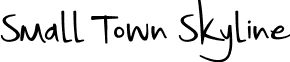 Small Town Skyline font - Small Town Skyline.ttf