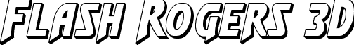 Flash Rogers 3D font - flashrogers3d.ttf