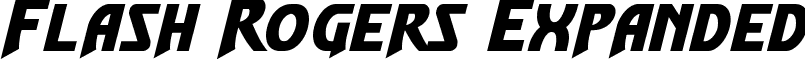 Flash Rogers Expanded font - flashrogersexpand.ttf