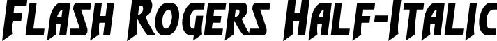 Flash Rogers Half-Italic font - flashrogershalfital.ttf