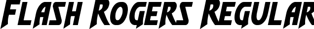 Flash Rogers Regular font - flashrogers.ttf